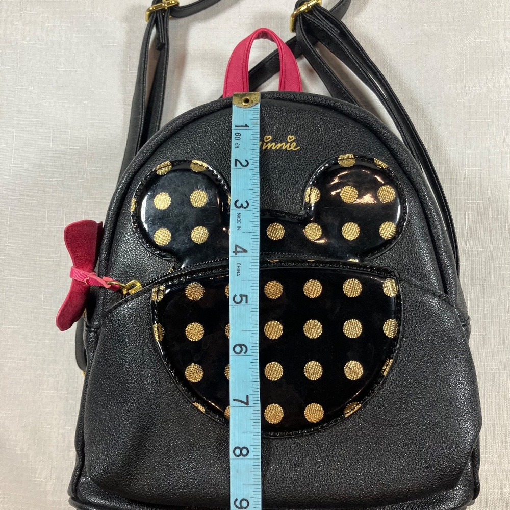 Disney X Dani Minnie Mouse Mini Backpack, Faux Leather W/ Faux Patent Leather - Picture 12 of 15